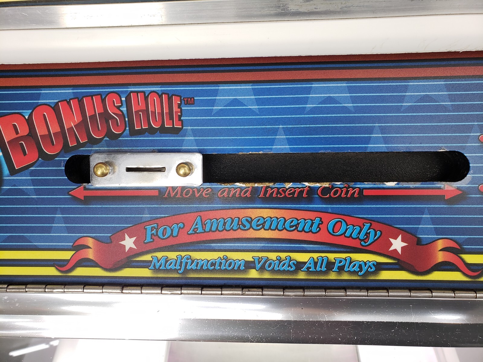 Bonus Hole Quarter Coin Pusher Slider – Arcade Machine Game Vending Amusement