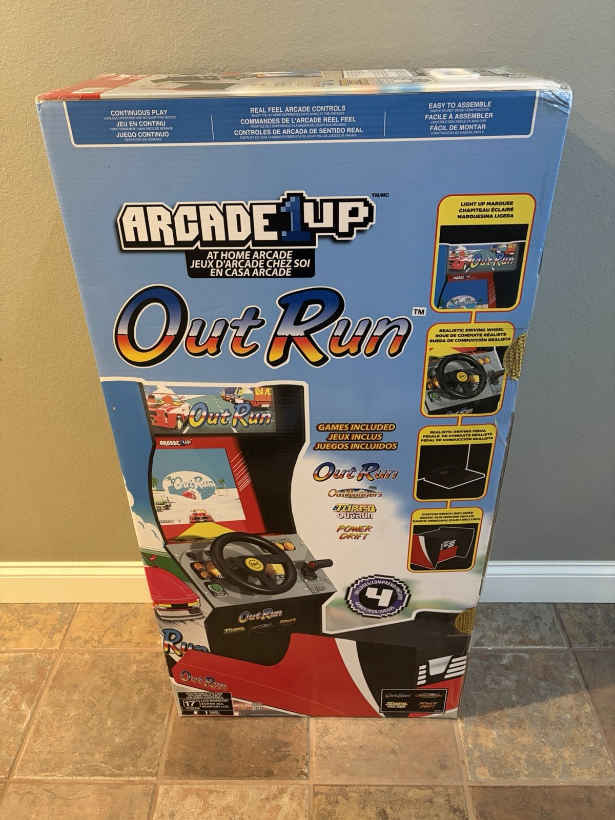 NEW! Arcade1up – OutRun (Sit-down) RARE GOLD SEALED! Arcade 1up Out Run 1up Game