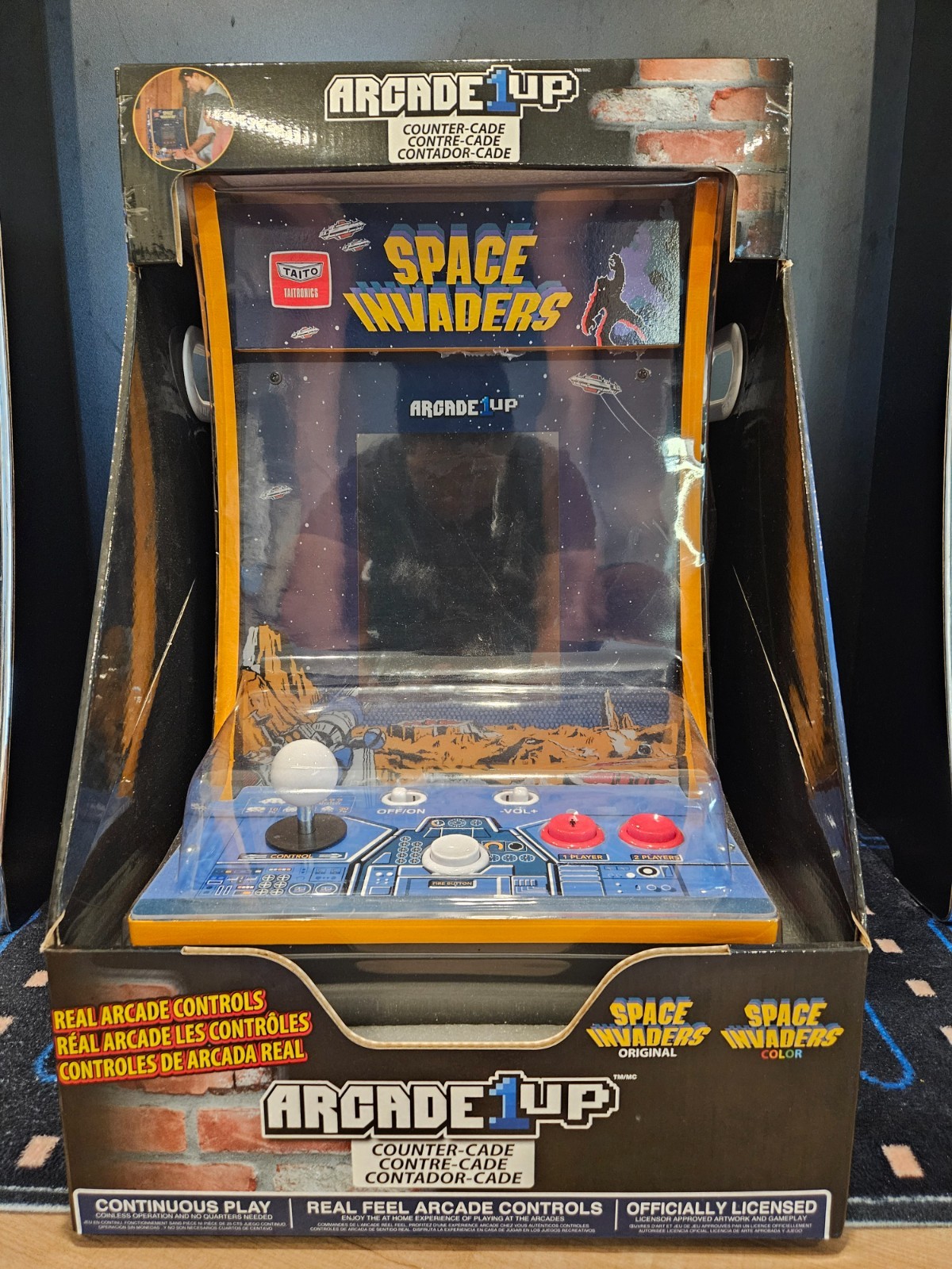 Space Invaders Counter-Cade Countertop Arcade 1up Brand New