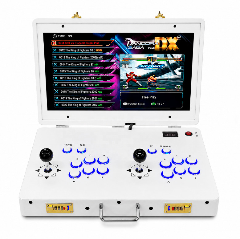 +20000 games 21″ Portable Arcade Console 2 Players Retro Games Station – NEW