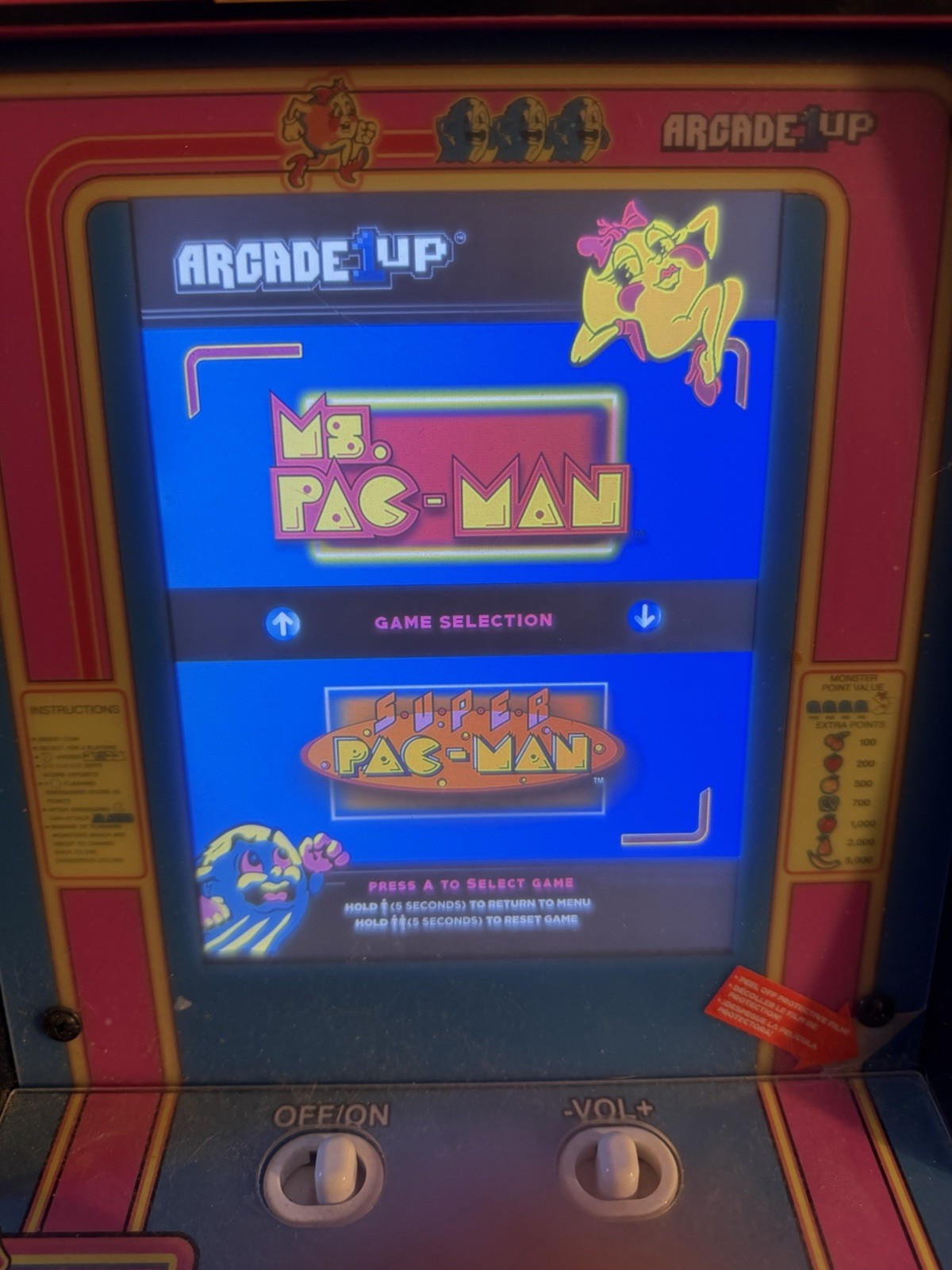 Arcade1Up Ms. Pac-Man Countercade Mini Arcade Machine