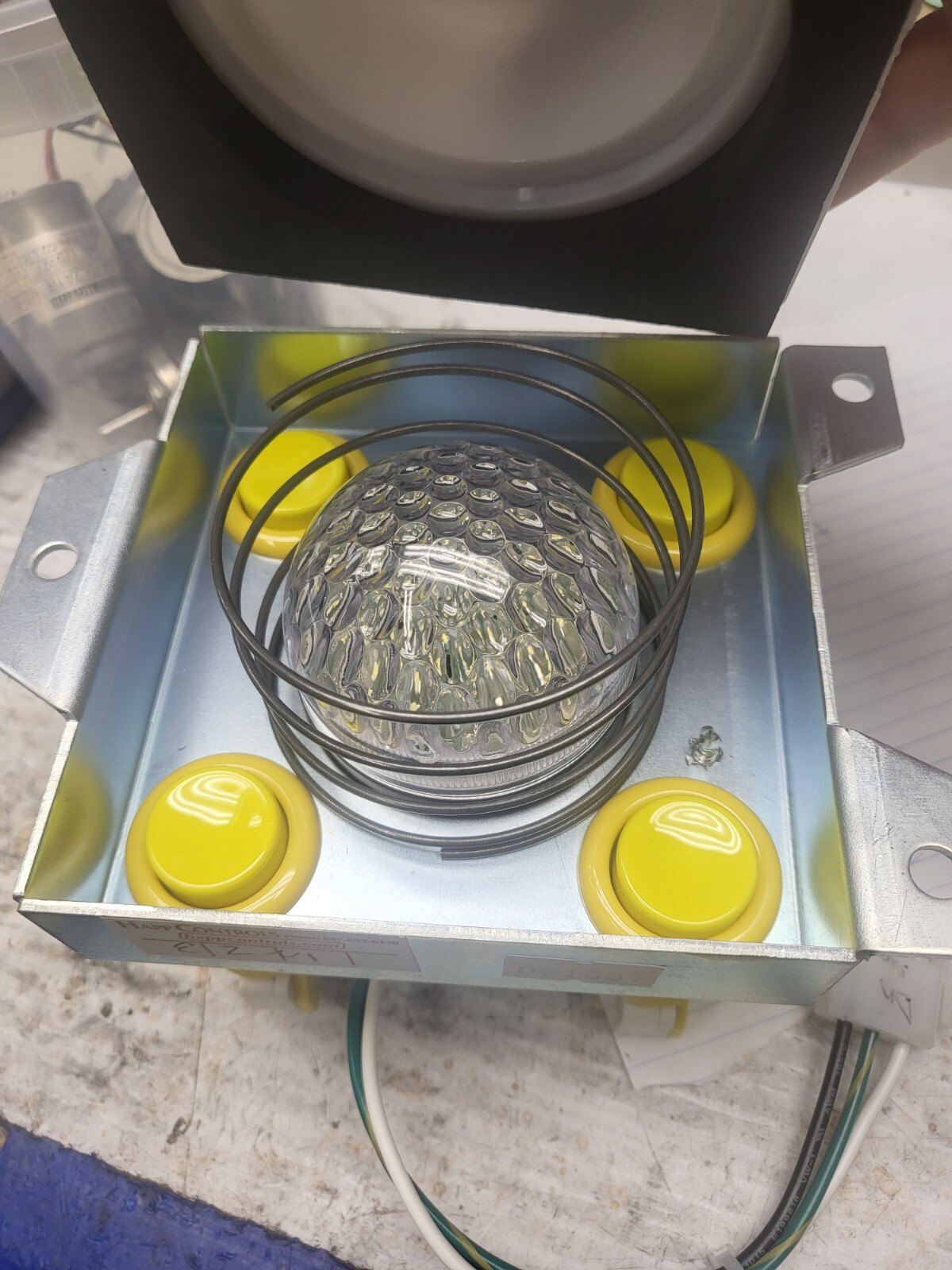 megabutton assembly with light.