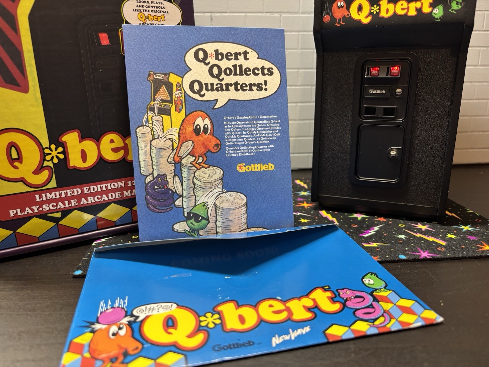 New Wave Toys Replicade Q*bert Warren Davis Edition – Open Box, Near Mint
