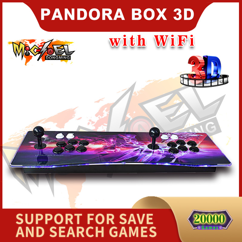 Pandora BOX 3D HD Arcade Machine Game Console Double Stick Joystick 20000 Games