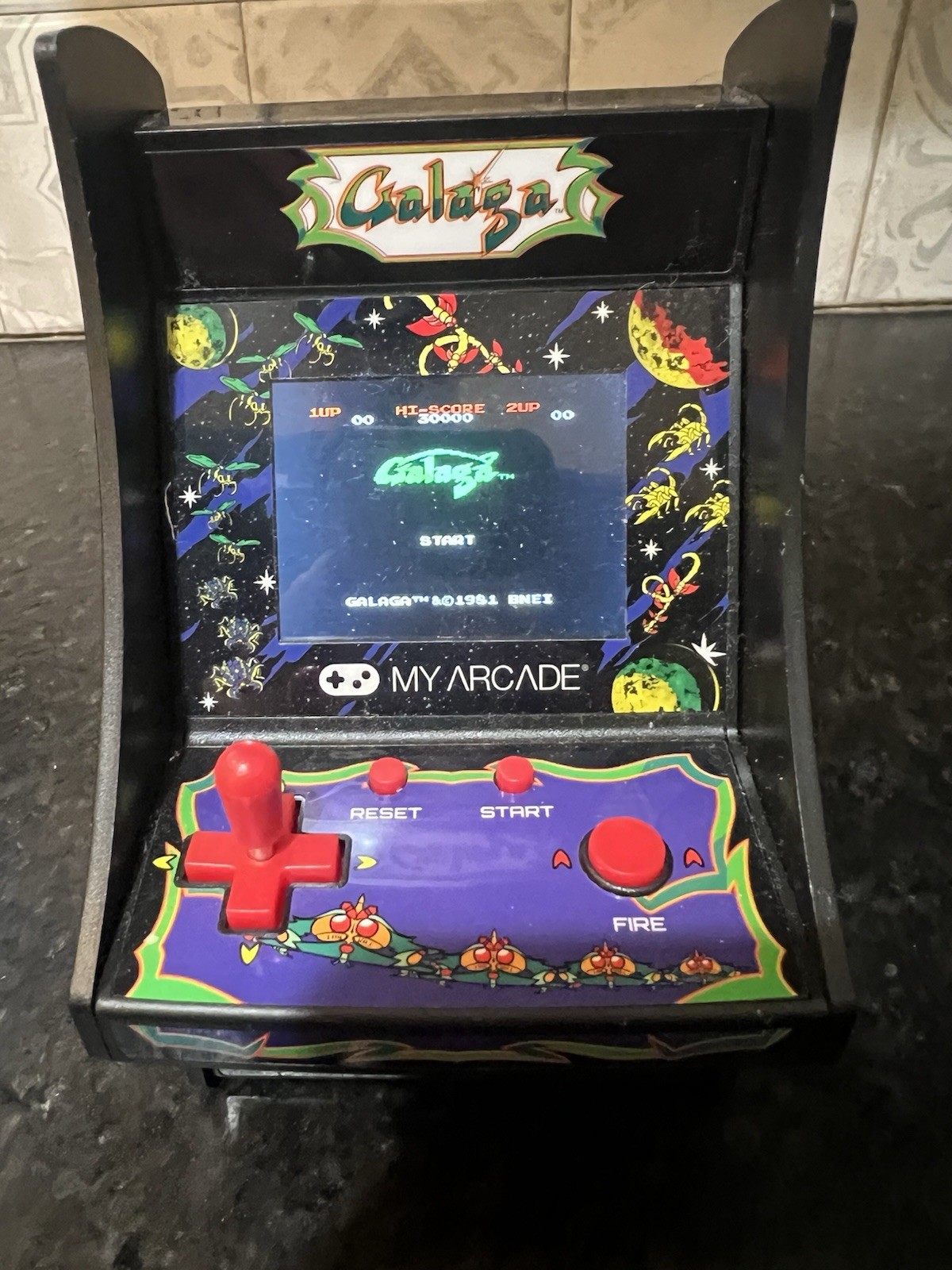Vintage 90s Mini Galage Fun Arcade Game Mini