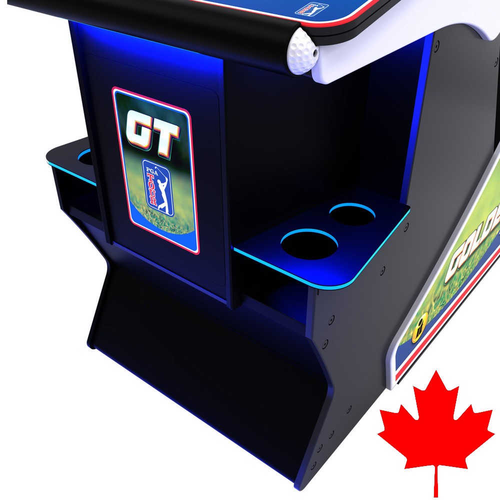 Golden Tee Golf Game – PGA TOUR Clubhouse Deluxe Edition – Canadian
