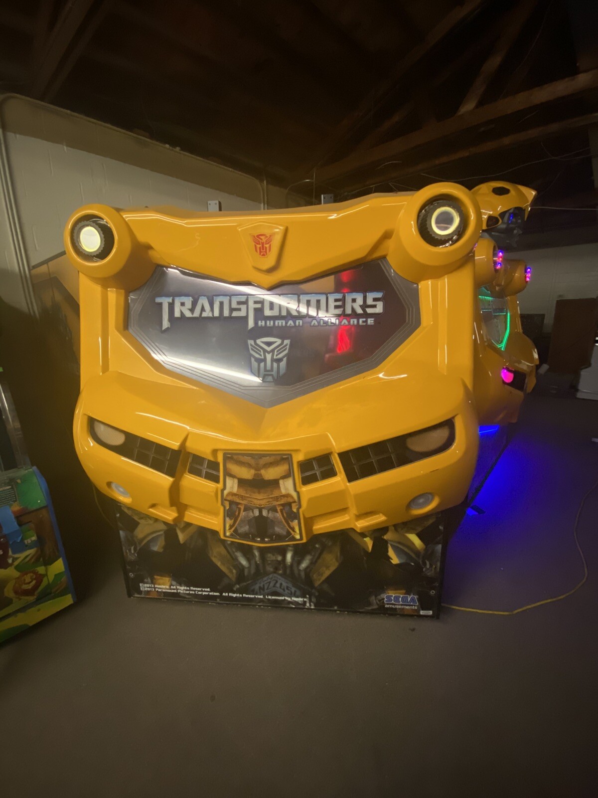 Transformers Human Alliance Arcade Game and Donor Parts Game