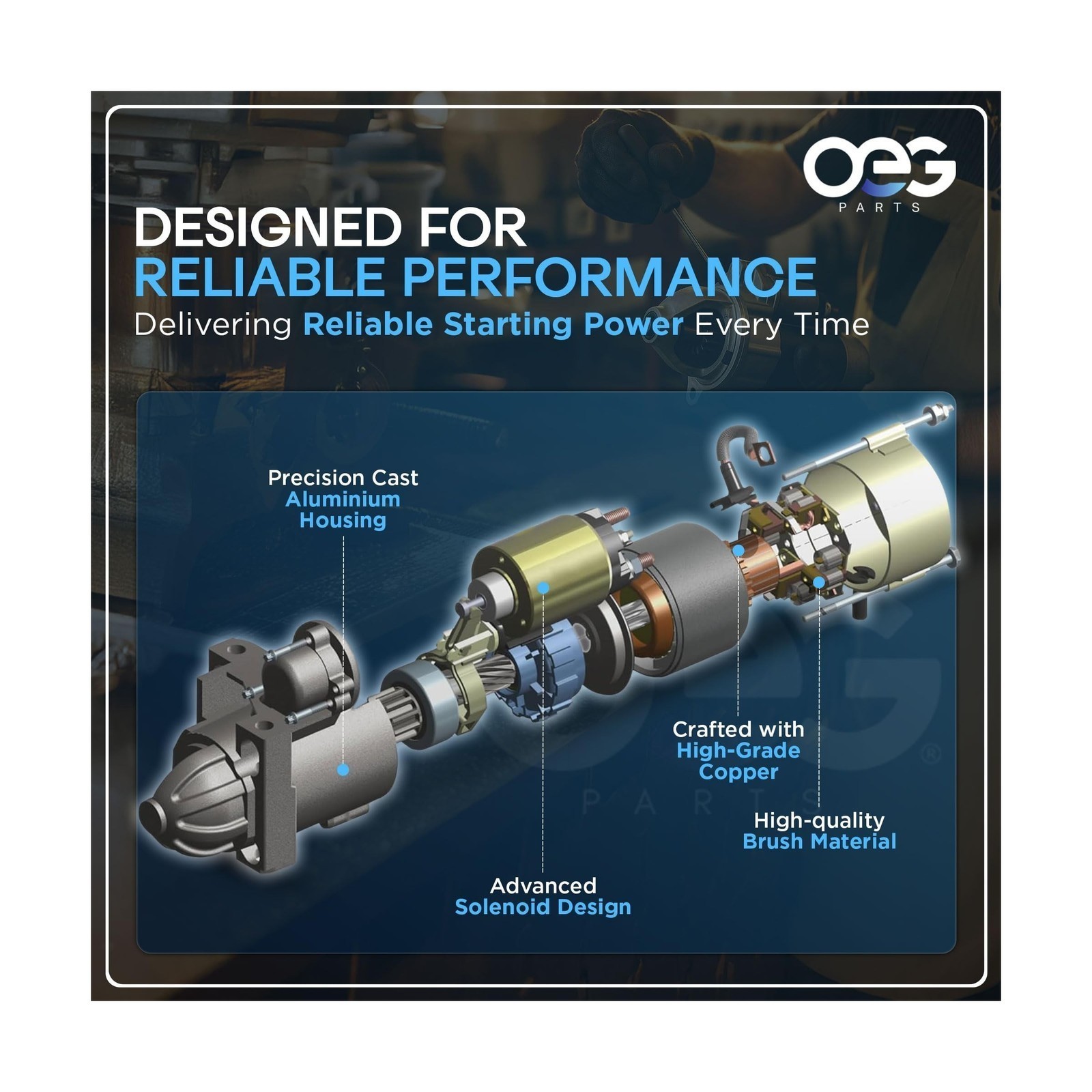 OEG Parts New Starter Fit For Chevy Corvette 5.7L V8 1992-1996