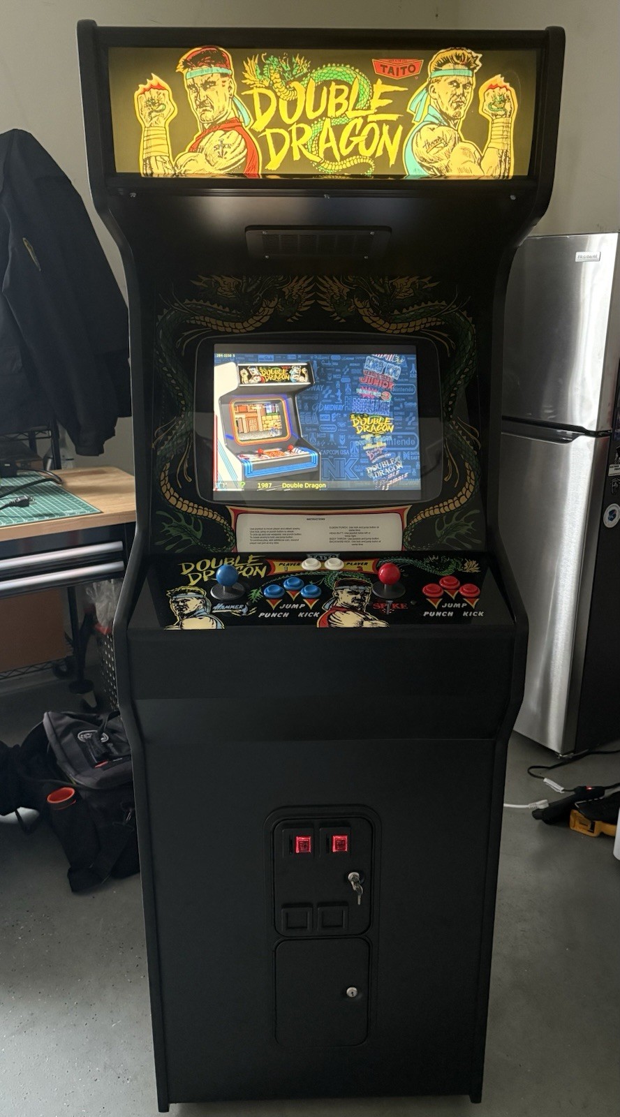 Double Dragon Full Size Arcade Cabinet Over 1000 Games