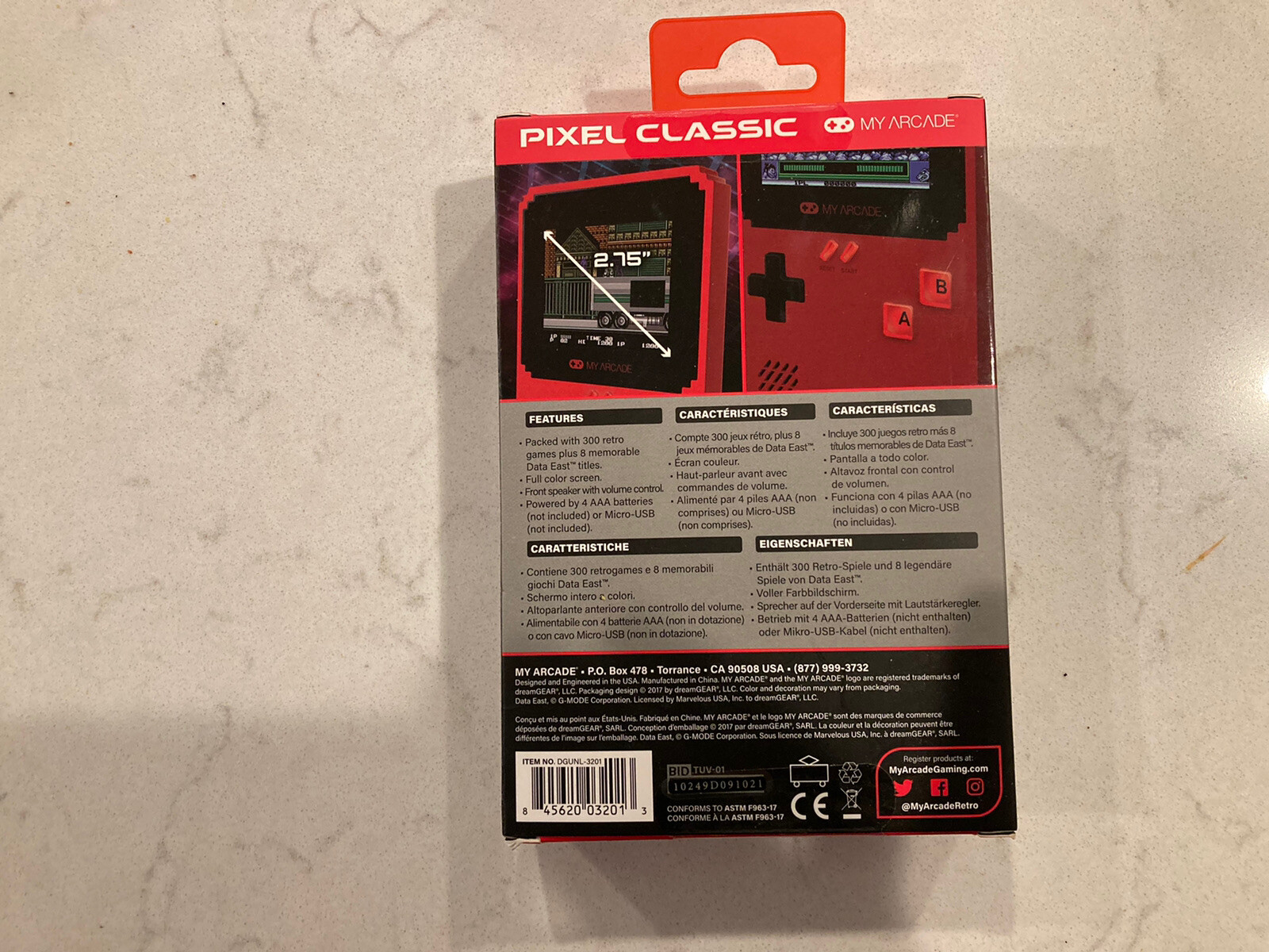 DATA EAST HITS MY ARCADE Portable Gaming System 300 Games New Classic Bad Dudes