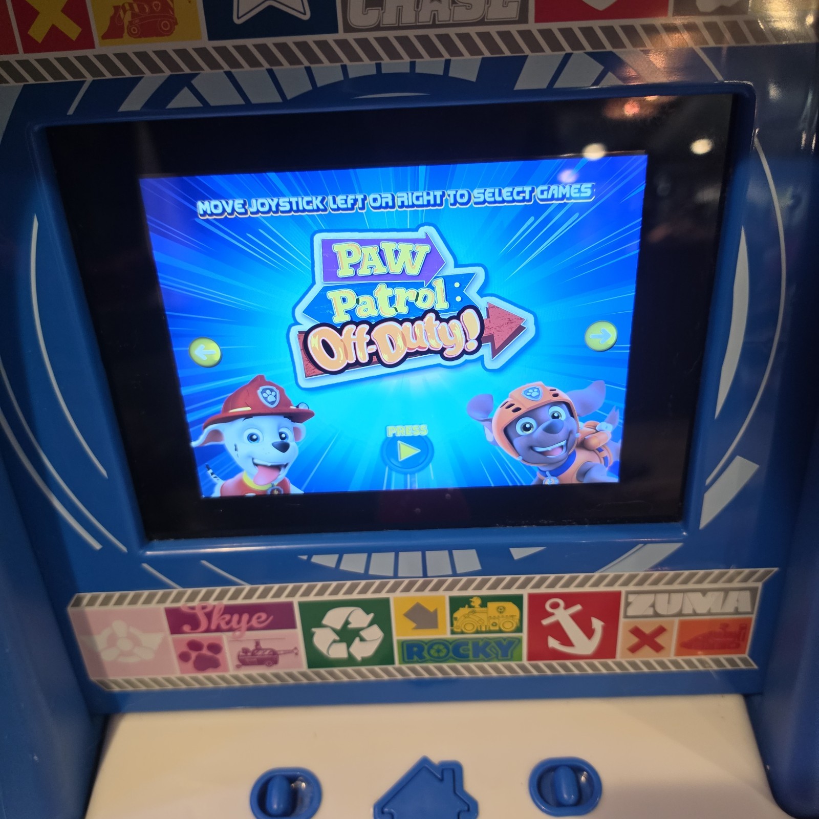 Arcade1up Paw Patrol Jr Video Game PAW-J-01340 TESTED w. Power Cord