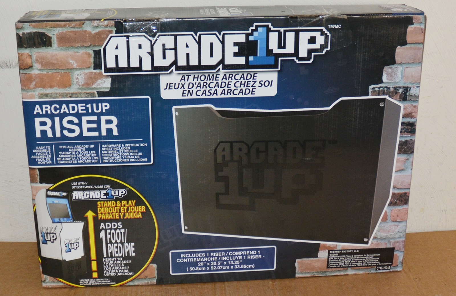 Arcade1Up New Original RISER Only Arcade 1 Ups Video Game