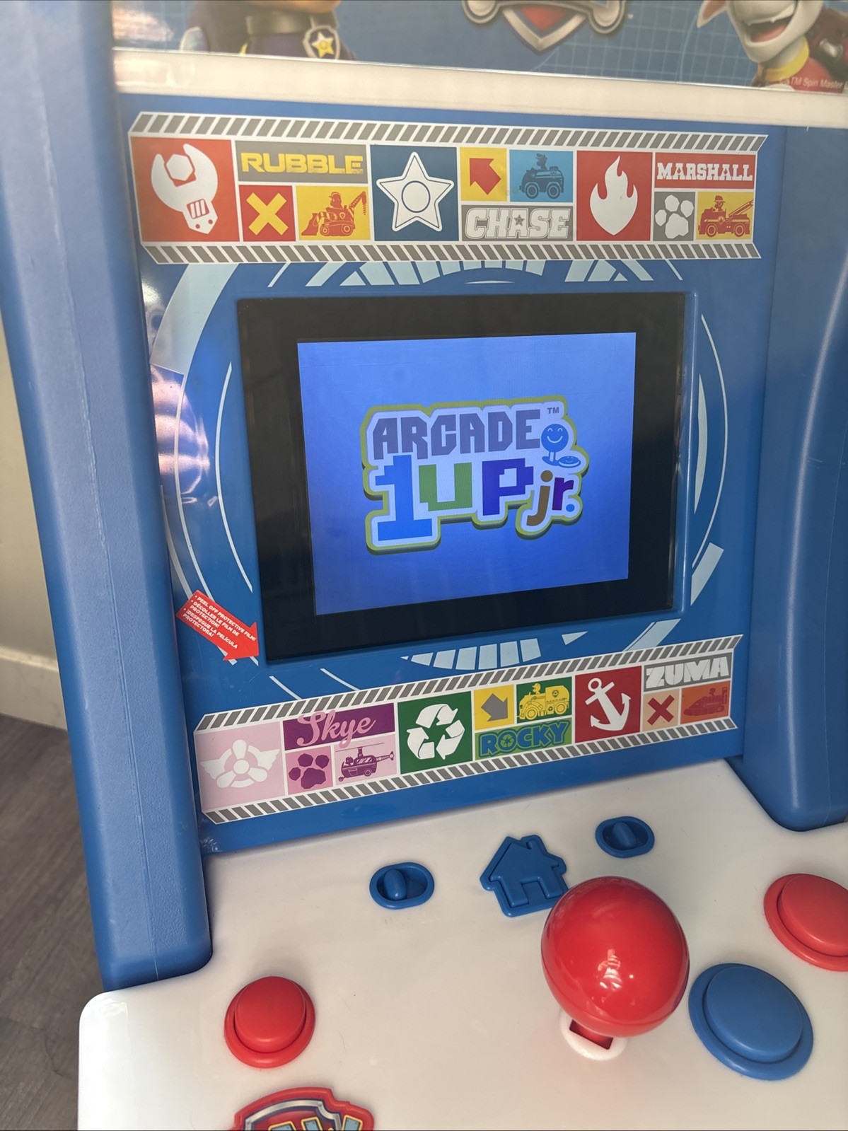 Arcade1up Paw Patrol Jr Video Game Tested Works No Stool