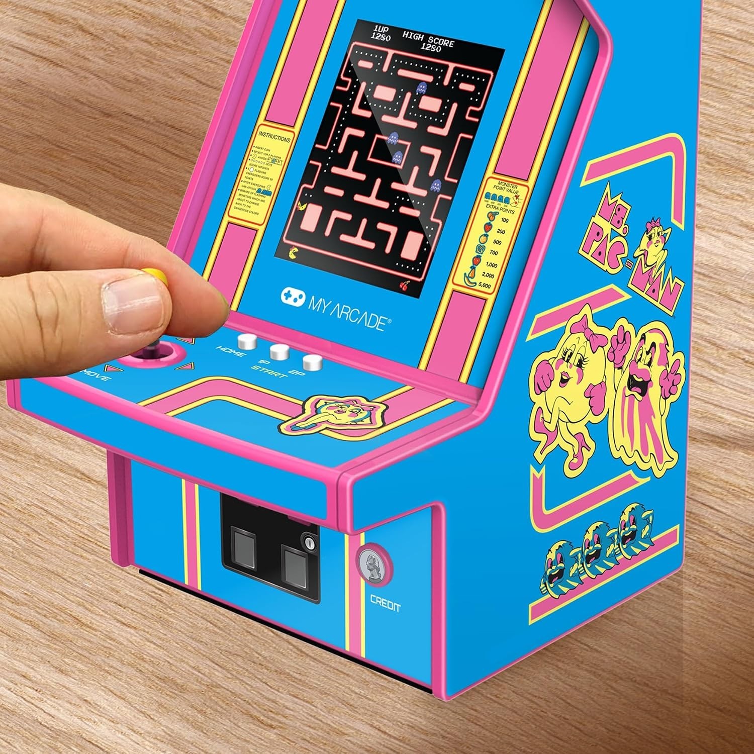 Ms. Pac-Man Handheld Arcade – Officially Licensed Collector’s Item for Gamers