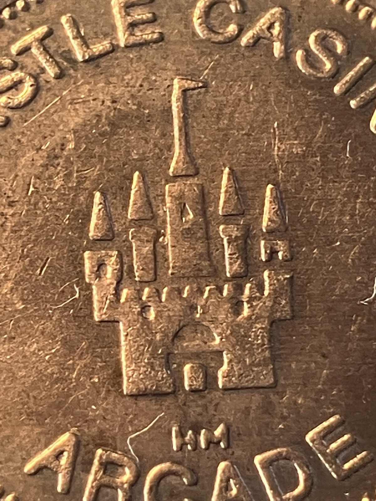 Scarce Castle Casino Arcade Token Wildwood New Jersey Defunct #ua1