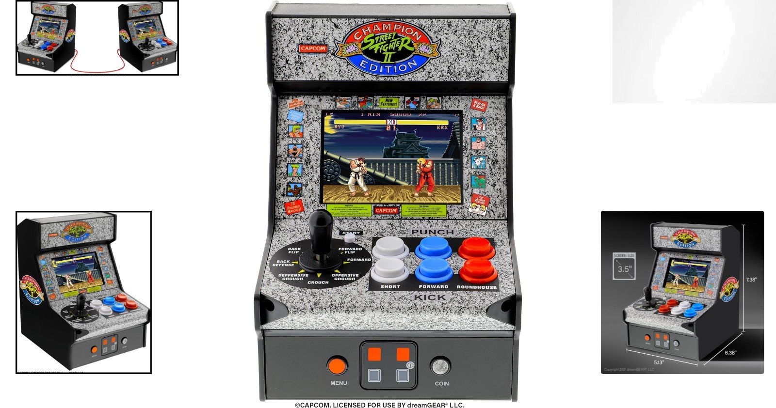 Authentic Street Fighter II Champion Edition Mini Arcade Machine – Nostalgic Joy
