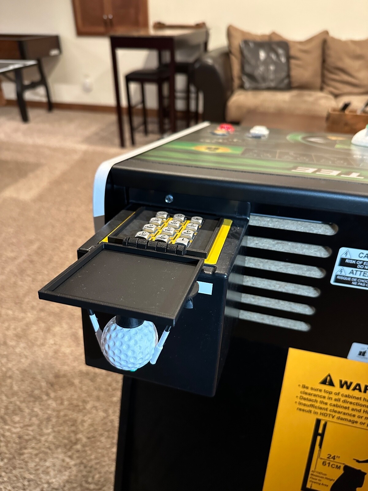 Custom Golden Tee Keypad Dust Cover GT FREE SHIPPING