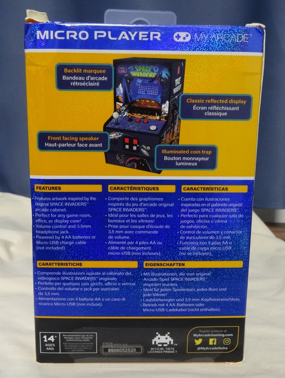 SPACE INVADERS MINI ARCADE MY ARCADE MICRO PLAYER NEW IN BOX