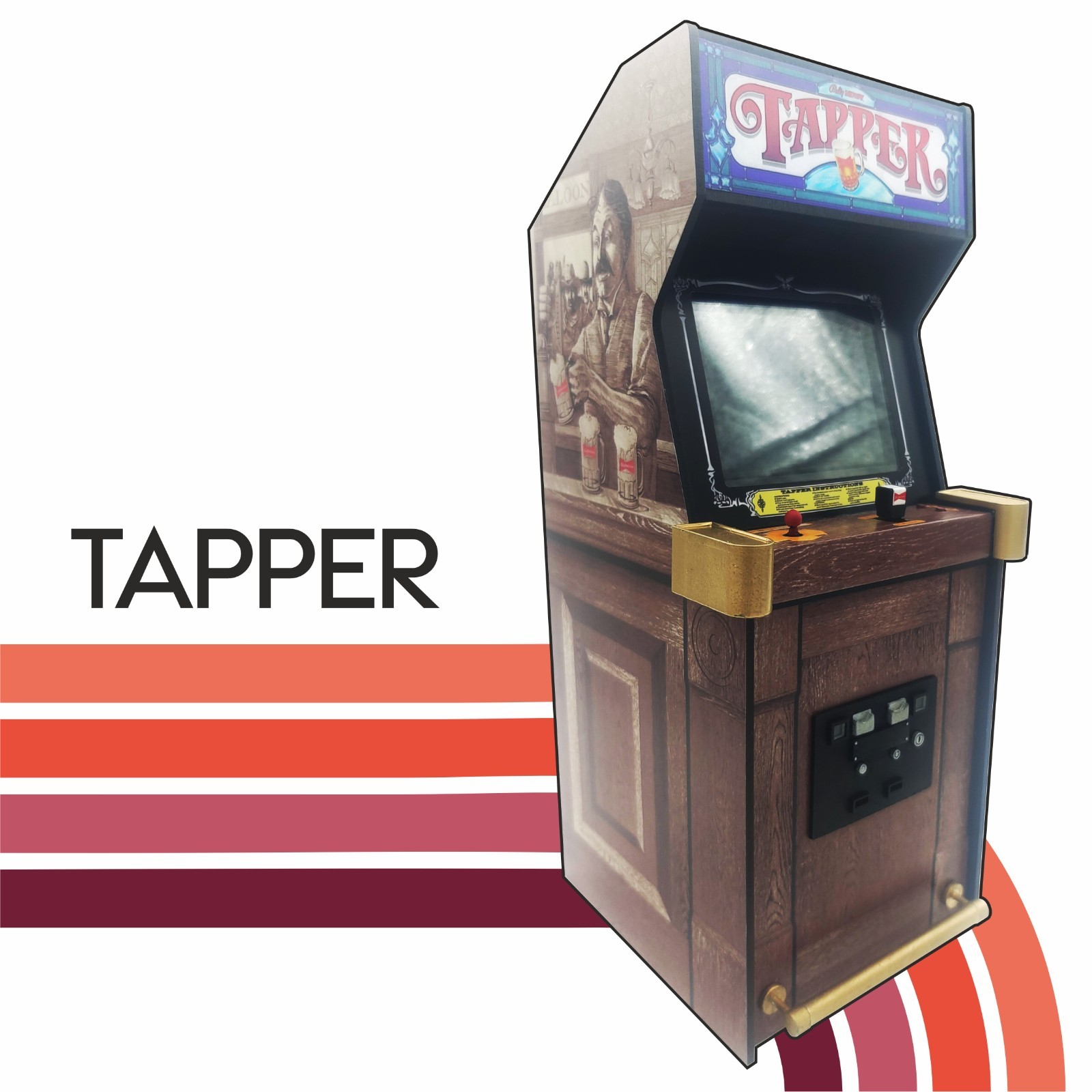 Tapper 1/6 scale mini working arcade cabinet (Playscale, New Wave Toys).