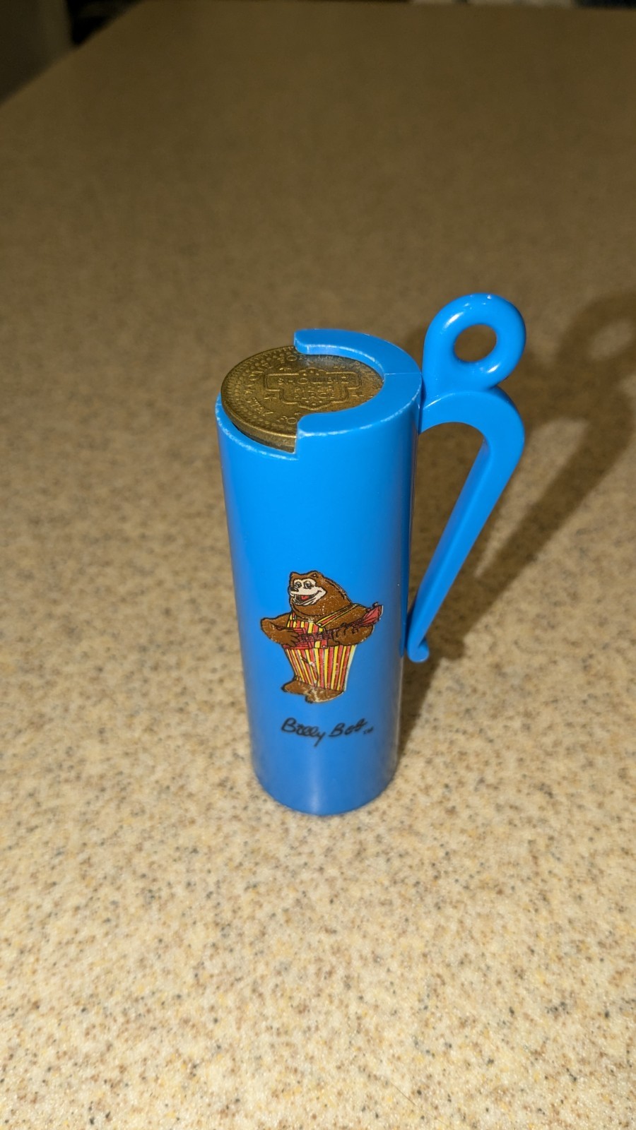 1980s Showbiz Pizza Time 1986 Token Coin Dispenser Billy Bob VINTAGE