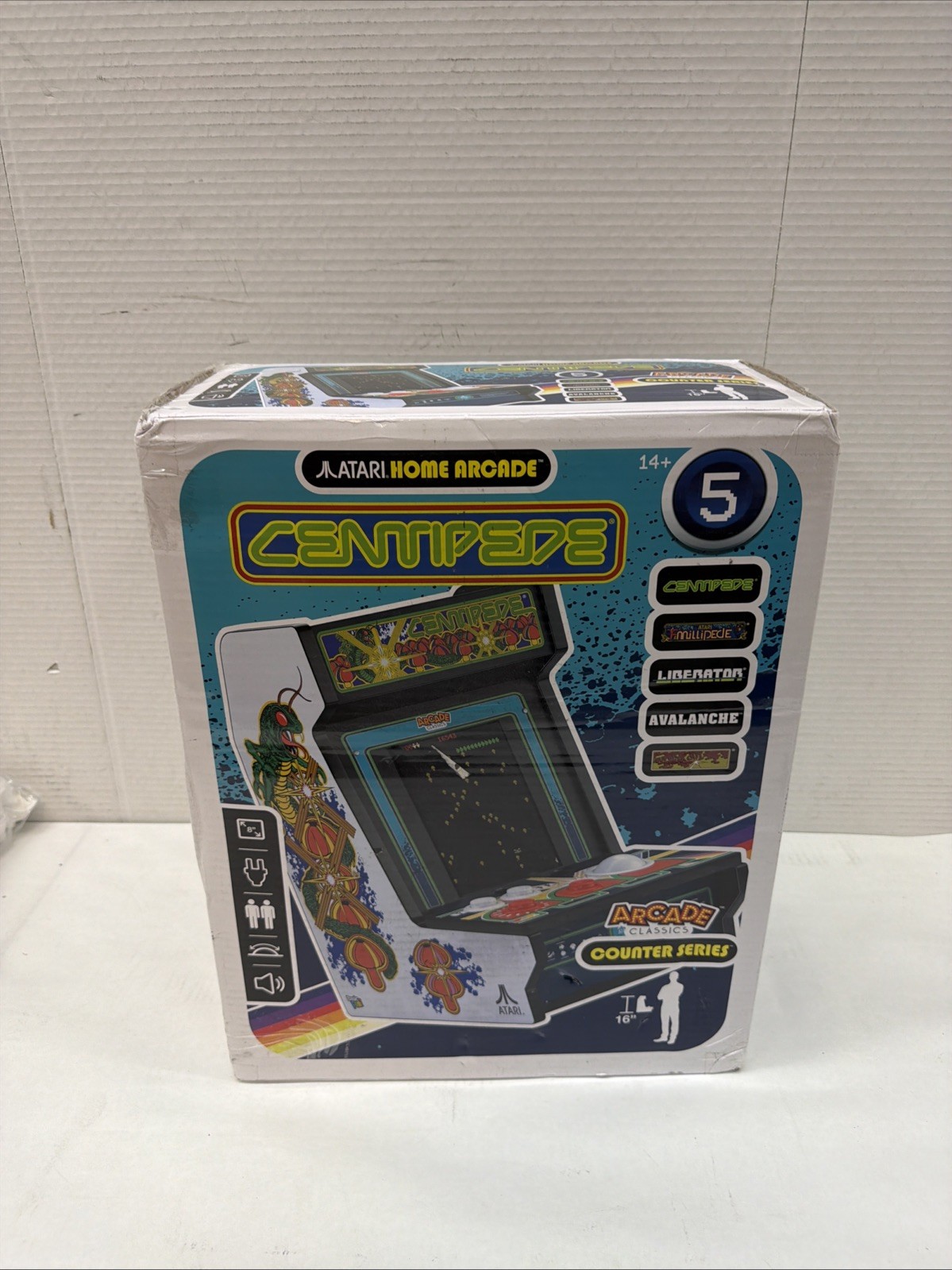 Arcade Classics Atari Centipede Counter Series Arcade Game With 8″ Screen