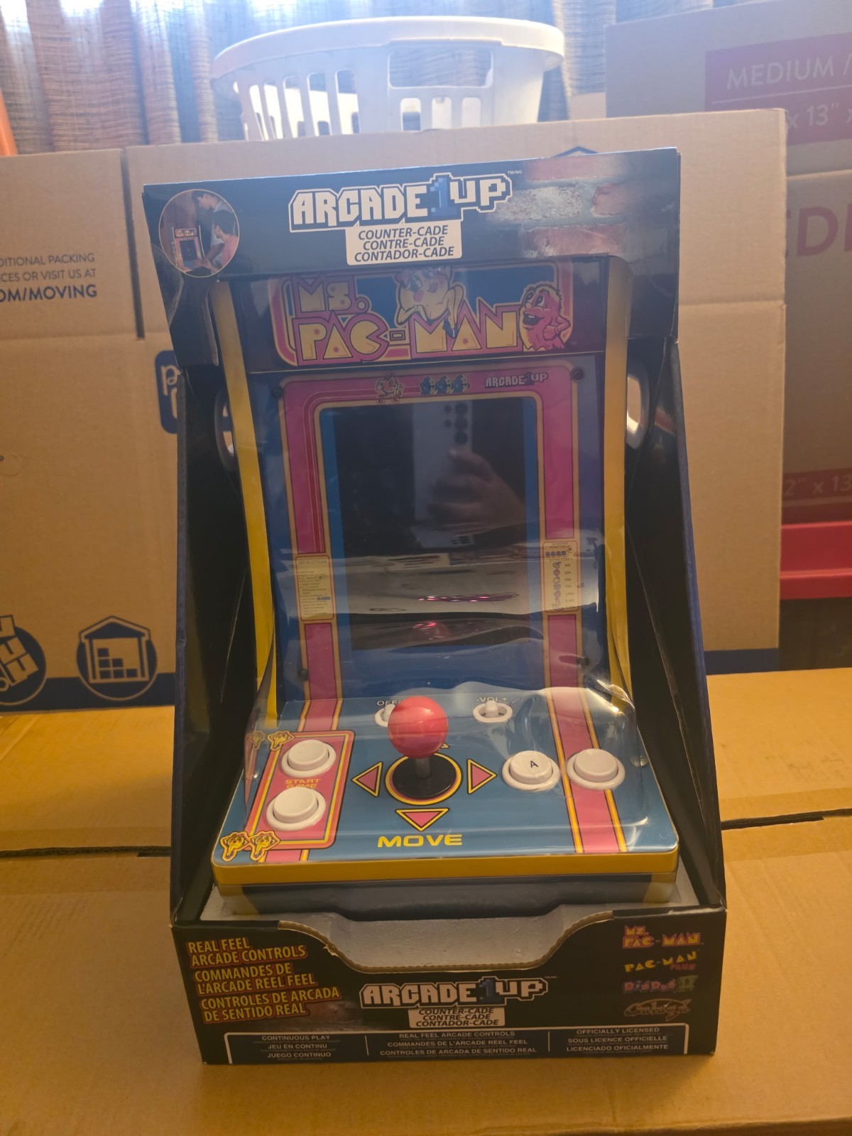 Ms. Pac-Man 1UP Arcade Game Countercade Pacman, Dig Dug 2, Galaga
