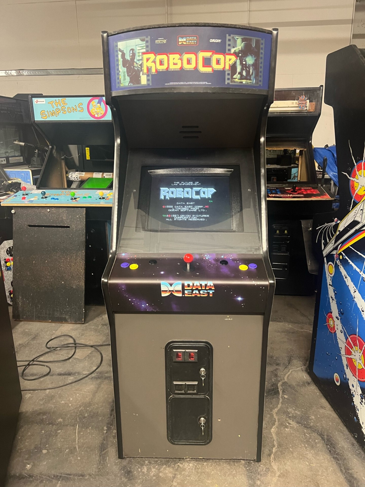 ROBOCOP ARCADE MACHINE by DATAEAST 1988 (Excellent Condition) *RARE*