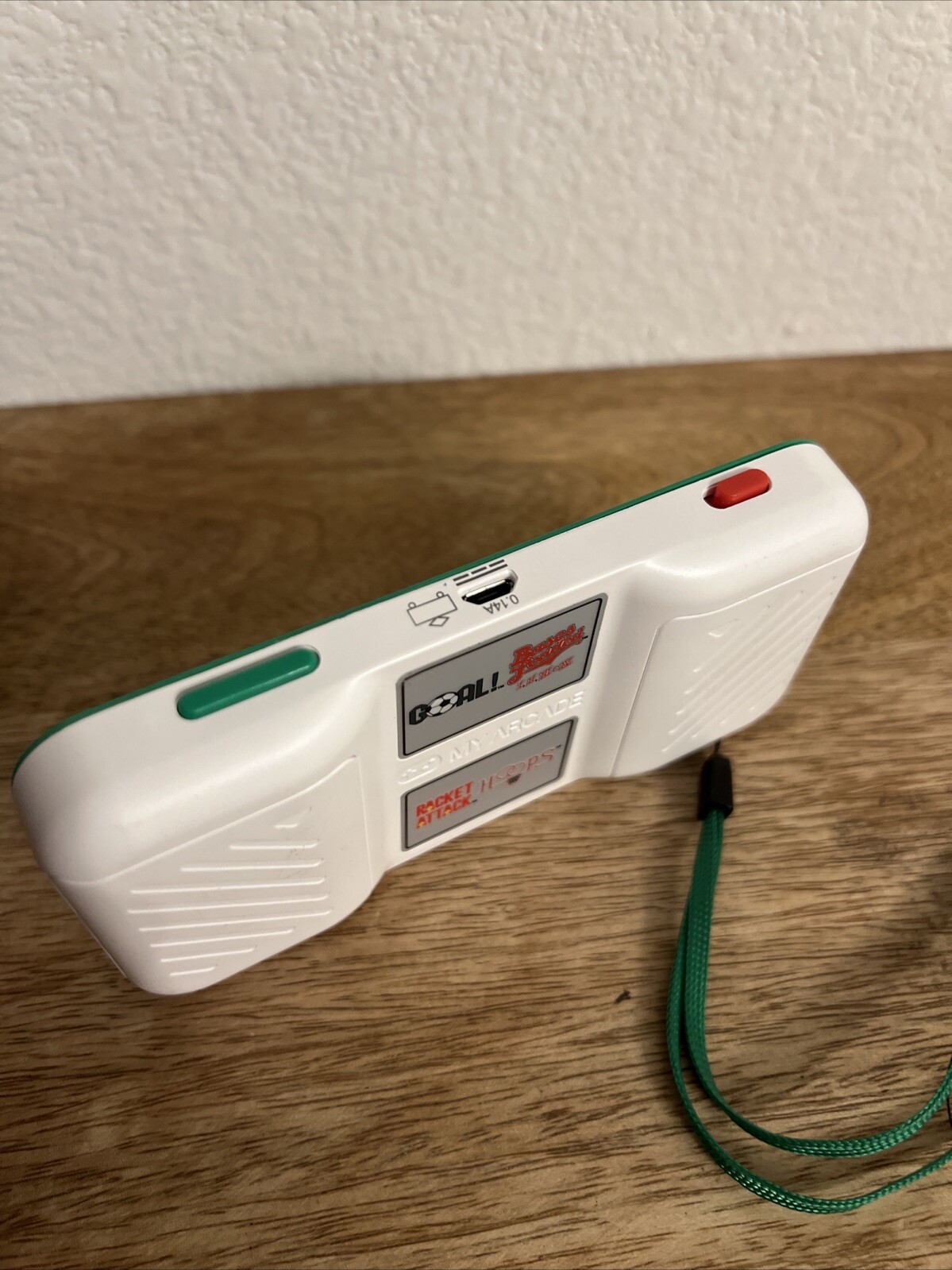 My Arcade All Star Arena Green & White Handheld Gaming System W/Charging Cable