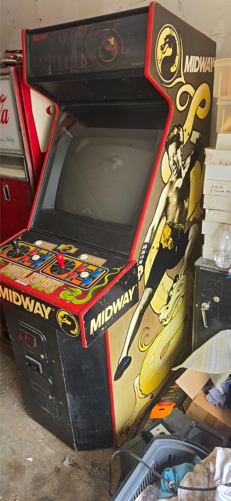 Midway Mortal Kombat 3 Original Full Size Arcade Cabinet Local Pickup Only