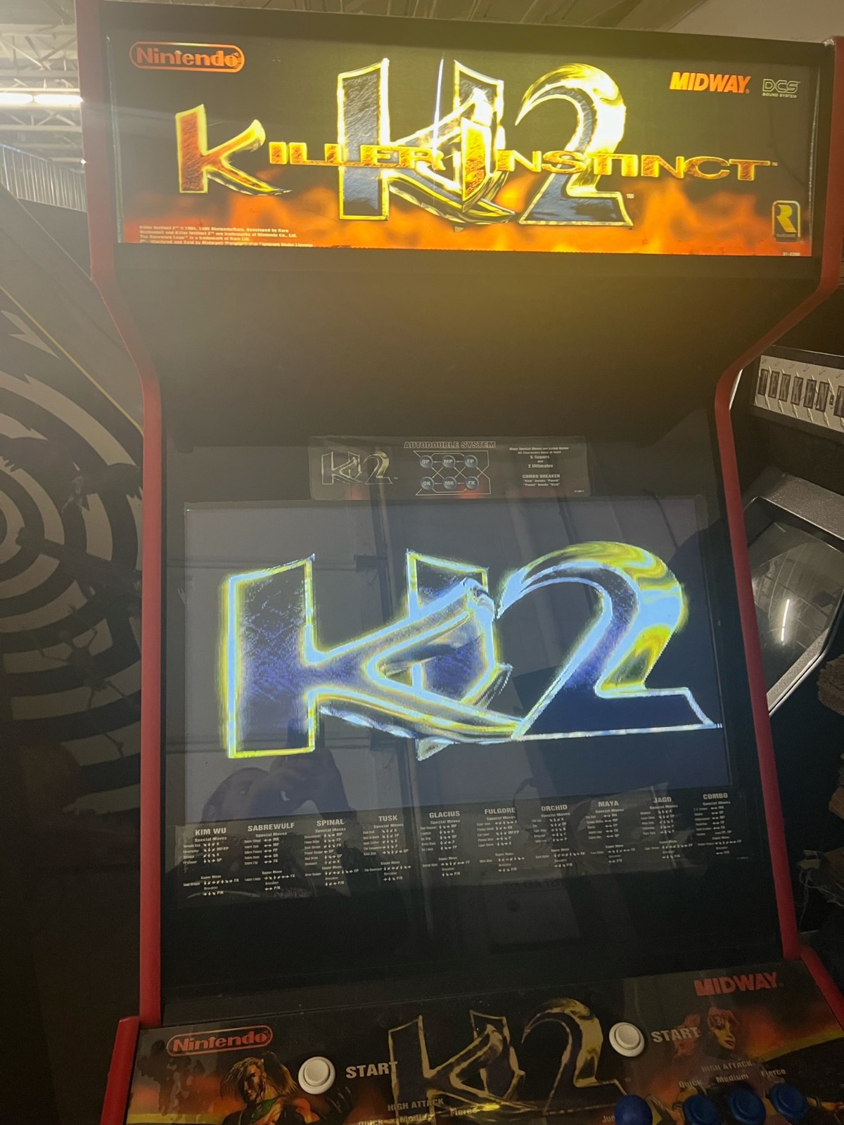 KILLER INSTINCT I & II ARCADE MACHINES by MIDWAY (ARCADE BUNDLE – BOTH MACHINES)