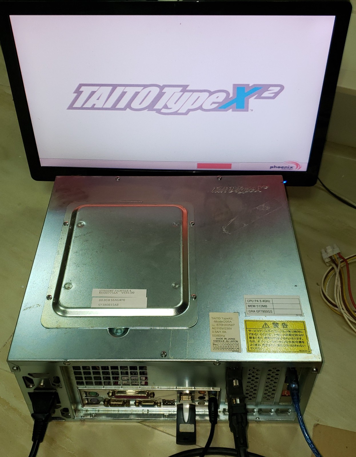 Street Fighter IV HDD Kit With Taito Type X2 Mother Board Arcade Video Game