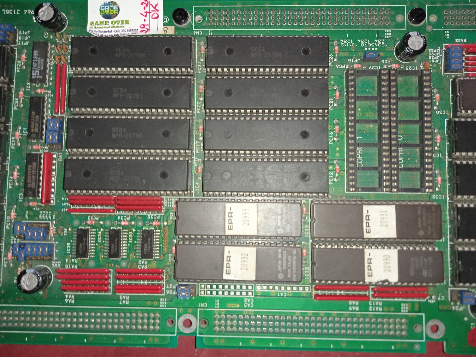 ORIGINAL SEGA DYNAMITE DEKA 2 ROM STACK PCB x MODEL 2A 100% + JAP VERSION