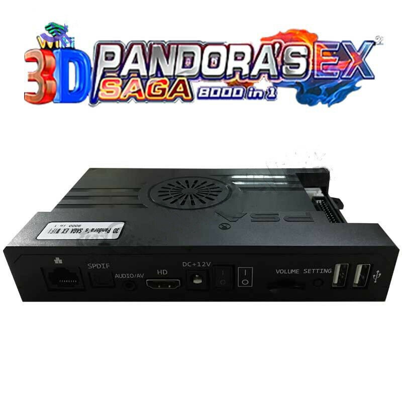 Wifi Pandora Box 3D Saga EX 8000 in 1 Game Board Download More Arcade game HDMI