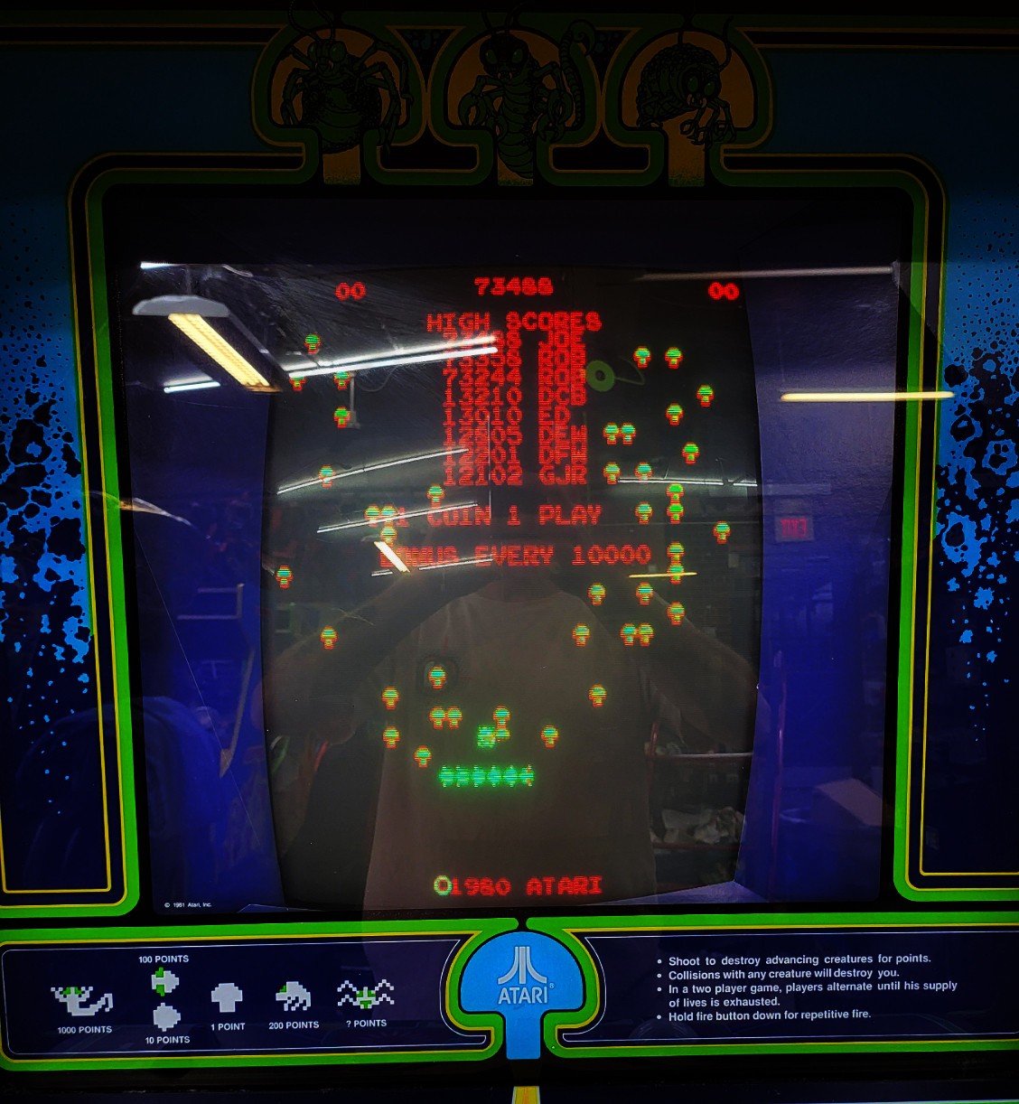 CENTIPEDE Stand Up Full Size Original Arcade Machine Classic Video Game – WORKS!