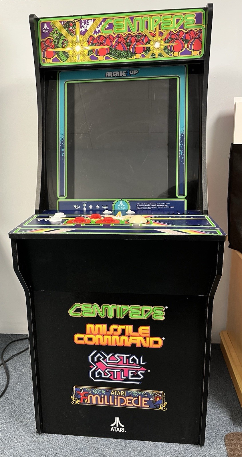 Arcade1Up Centipede 4-in-1 Video Arcade Machine Cabinet Atari