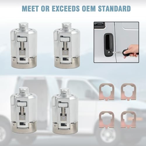 Ignition Switch Lock Cylinder With 4 Door Lock Cylinder Compatible With Chevy