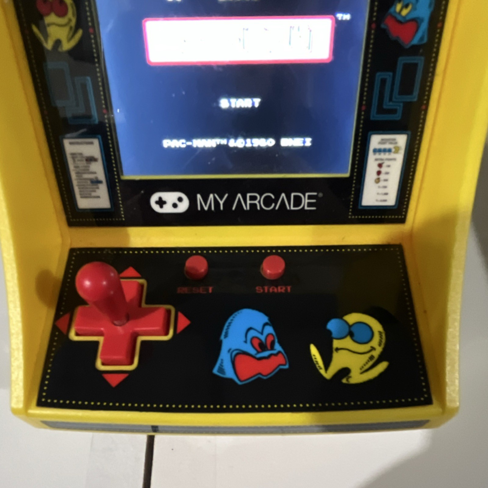 My Arcade Pac-Man Miniature Video Arcade Machine Collectible Yellow Toy
