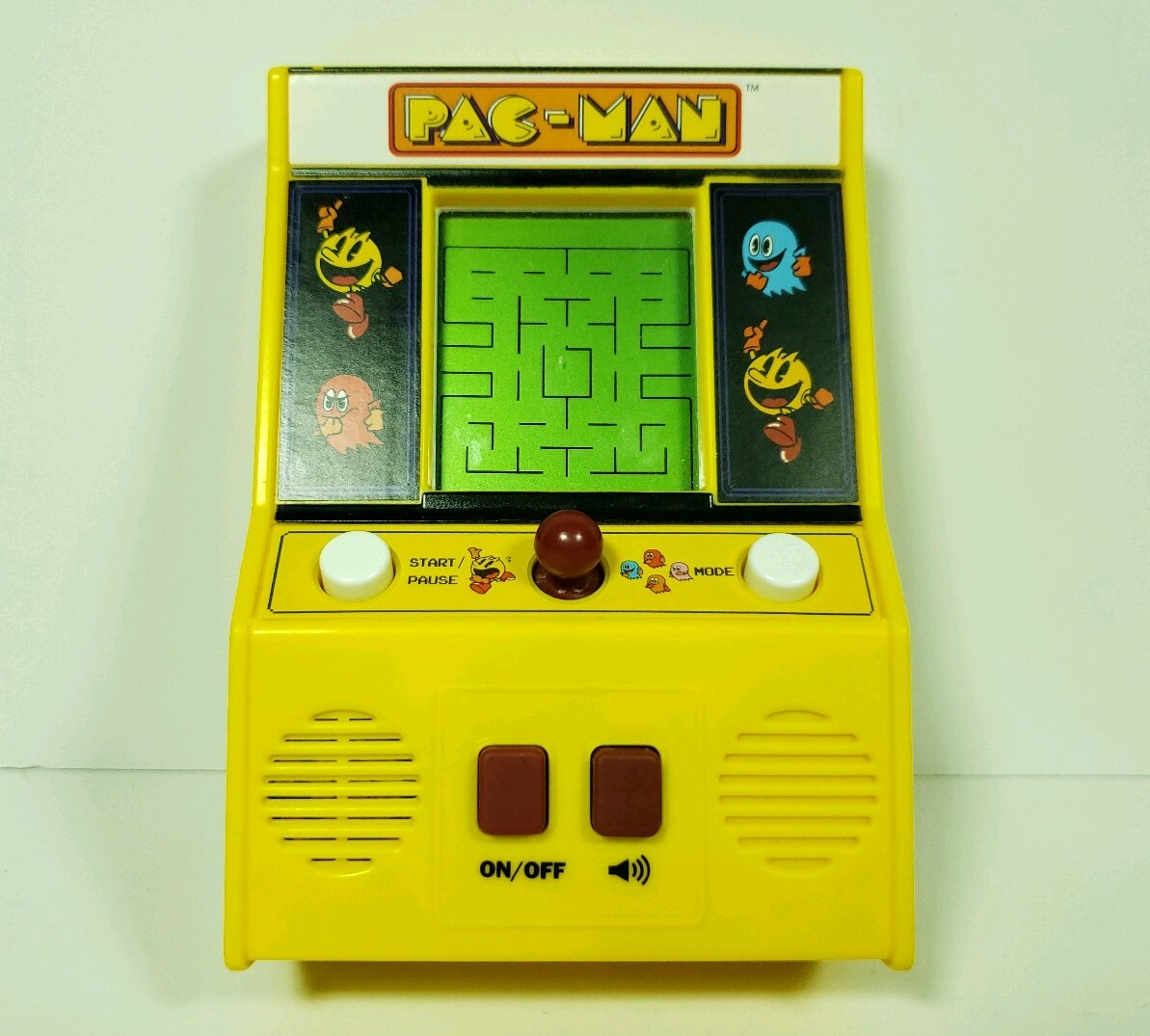 Pac-man Handheld Electronic Mini Arcade Game Basic Fun Battery Operated Tested!