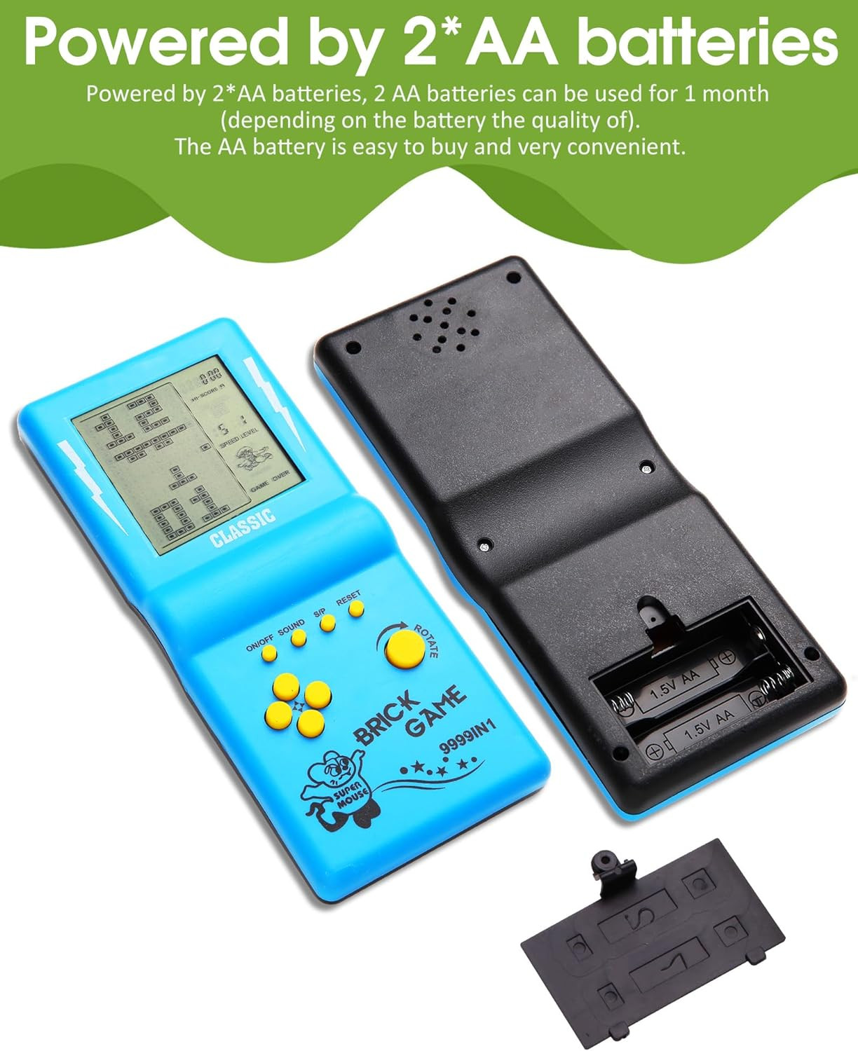 3.5-Inch Large Screen Retro Brick Game Console for the 80S/90S Building Block Ra