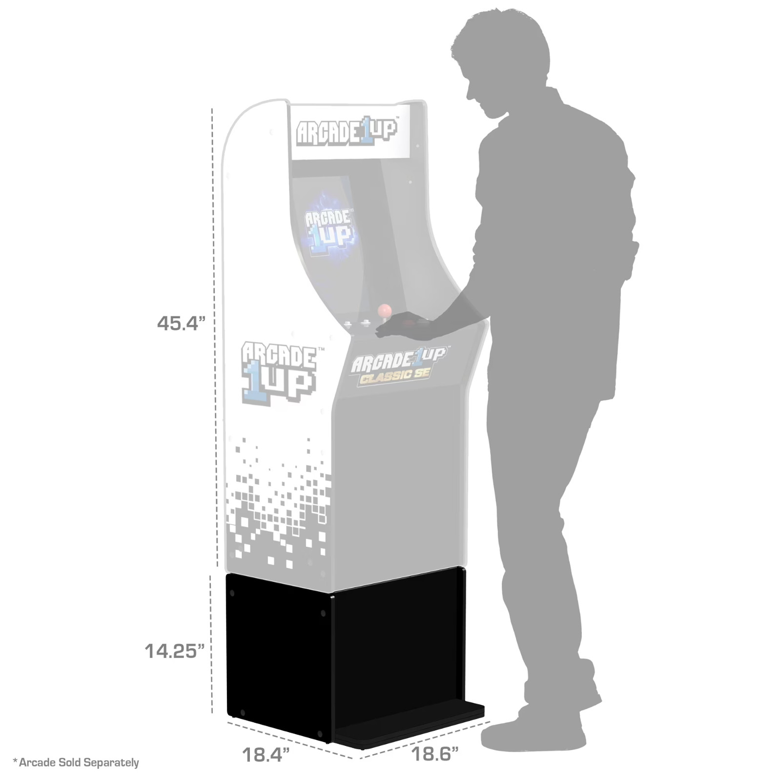 Arcade1Up Classic SE Arcade Machine Riser, Enhancing Gameplay Ergonomics Sturdy