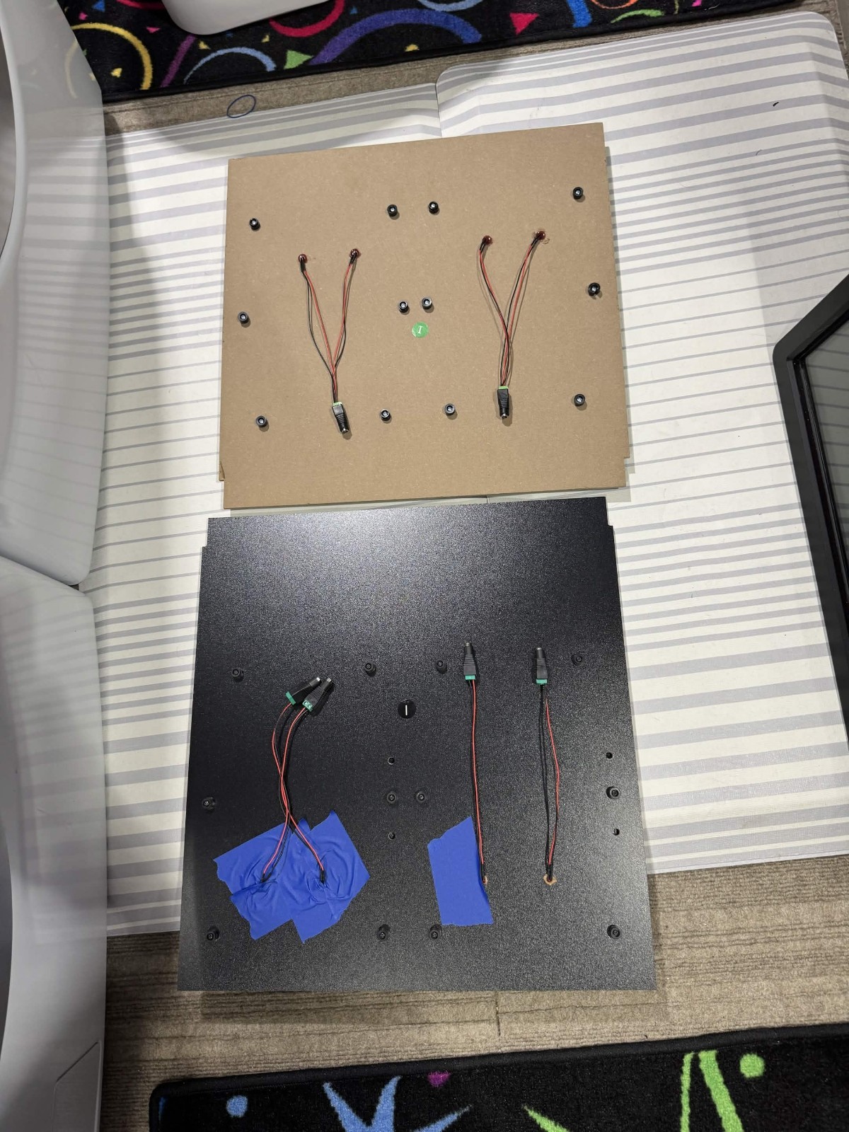 Arcade1Up kick plates for blitz and simpsons with 4 faux coin doors prewired I
