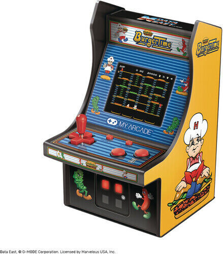WB My Arcade DGUNL-3203 Burger Time Micro Player Retro Arcade Machine – 6 Inch