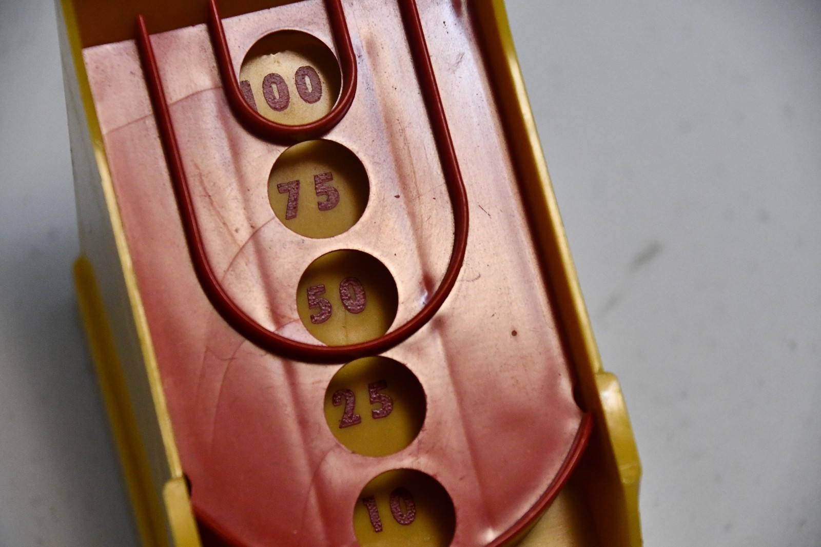 skee ball arcade game vintage plastic