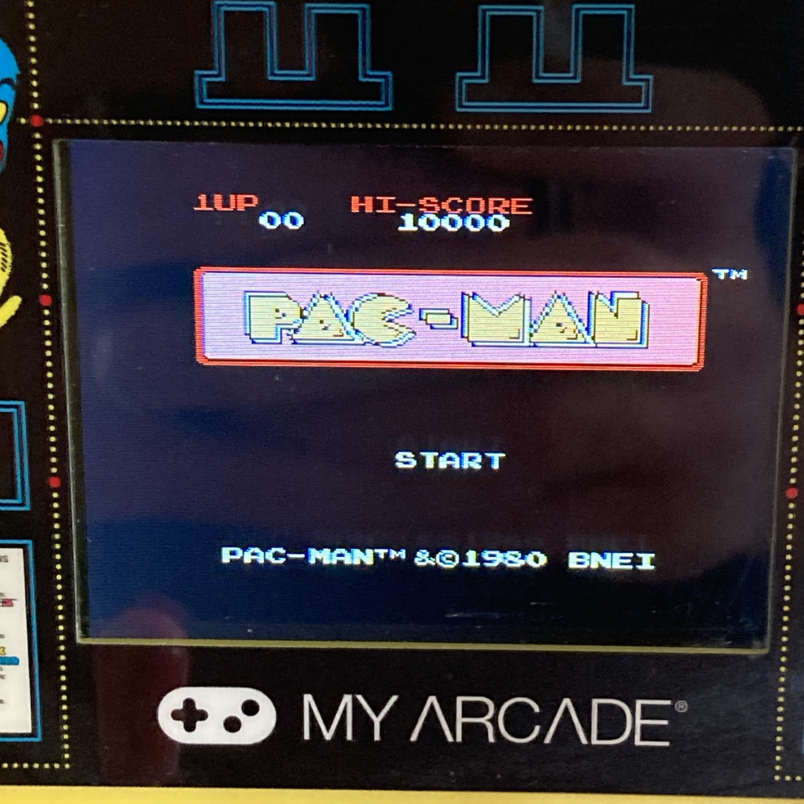 PAC-MAN Bandai Namco My Arcade Table Top Game W/ SOUND Works Great