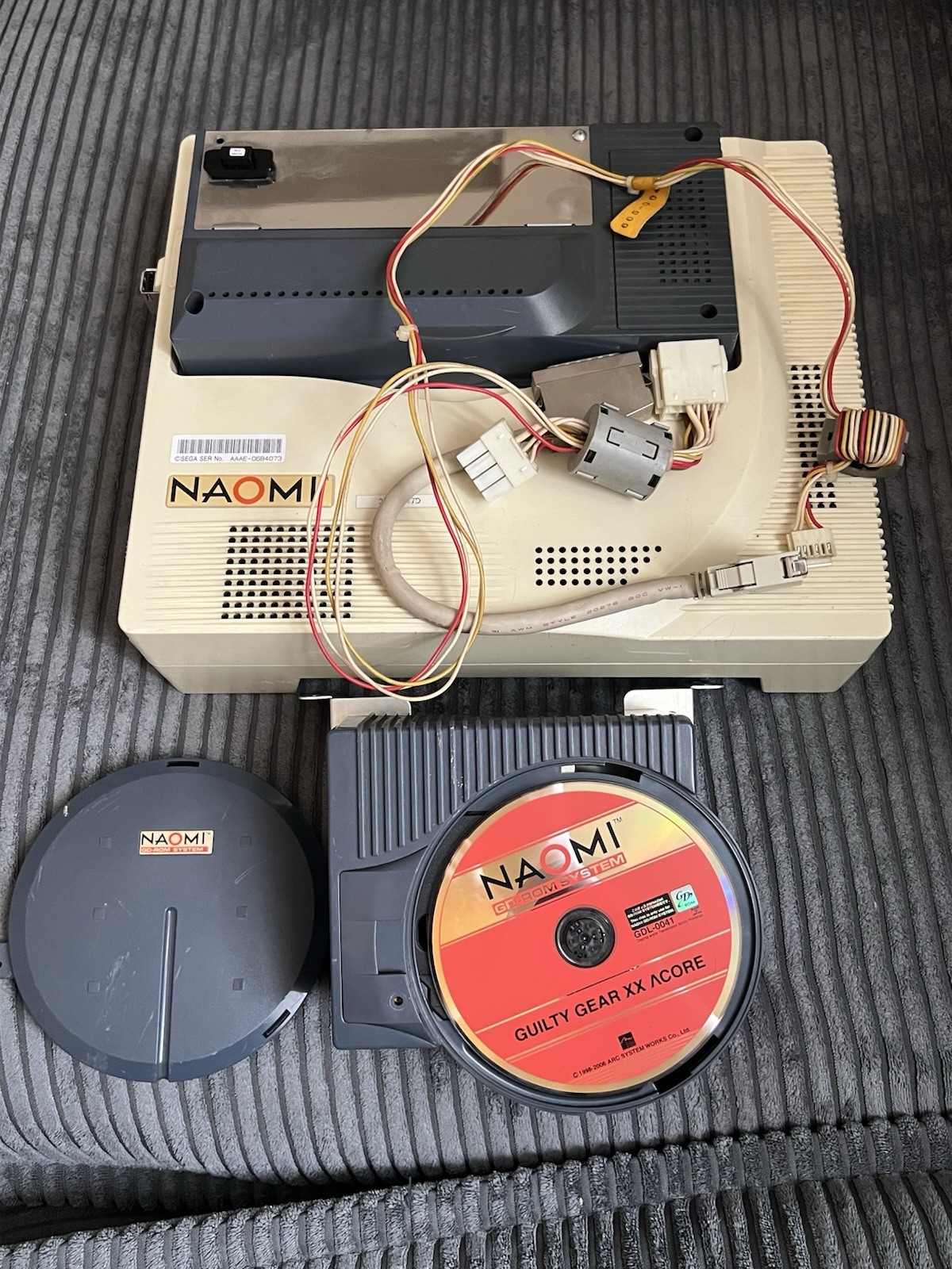 Sega Naomi GD-Rom/dimm Full Arcade Cabinet Jvs Kit(Guilty Gear XX A Core) TESTED