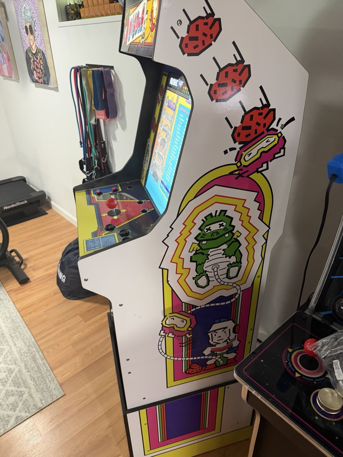 Arcade1Up Dig Dug Arcade 19” BuyStuff Screen Szabo’s Marquee Upgraded