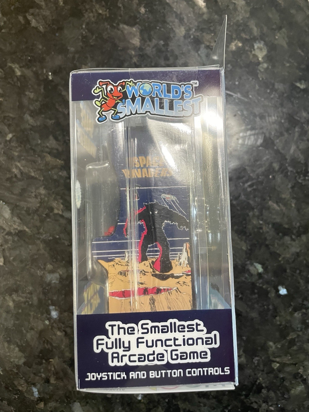 2017 Worlds Smallest Tiny Arcade Space Invaders Miniature Game NEW