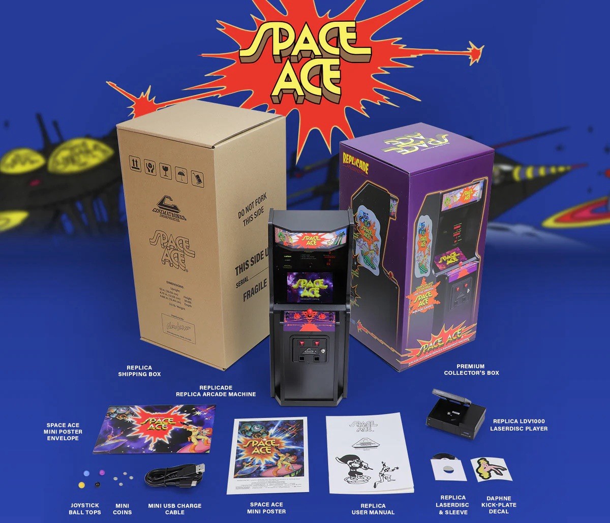 Replicade – SPACE ACE – Arcade Black – New Wave Toys 1/6 Scale