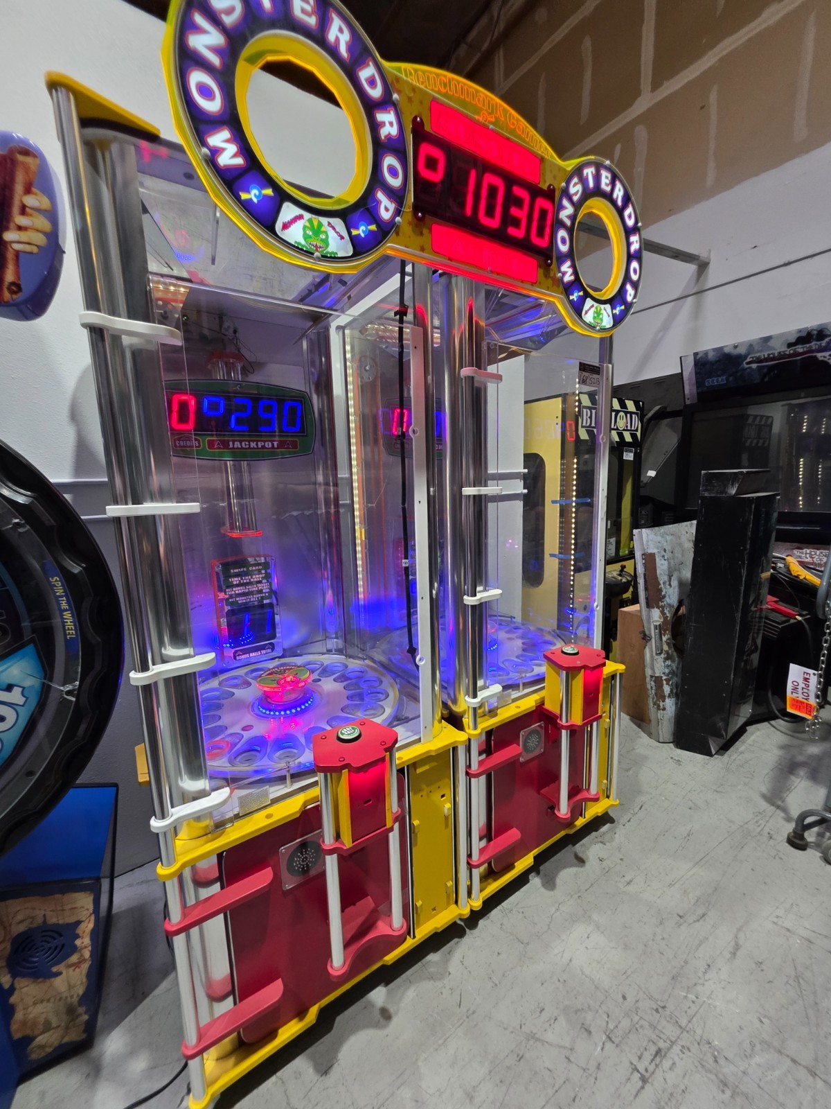 Benchmark Monster Drop Arcade Game