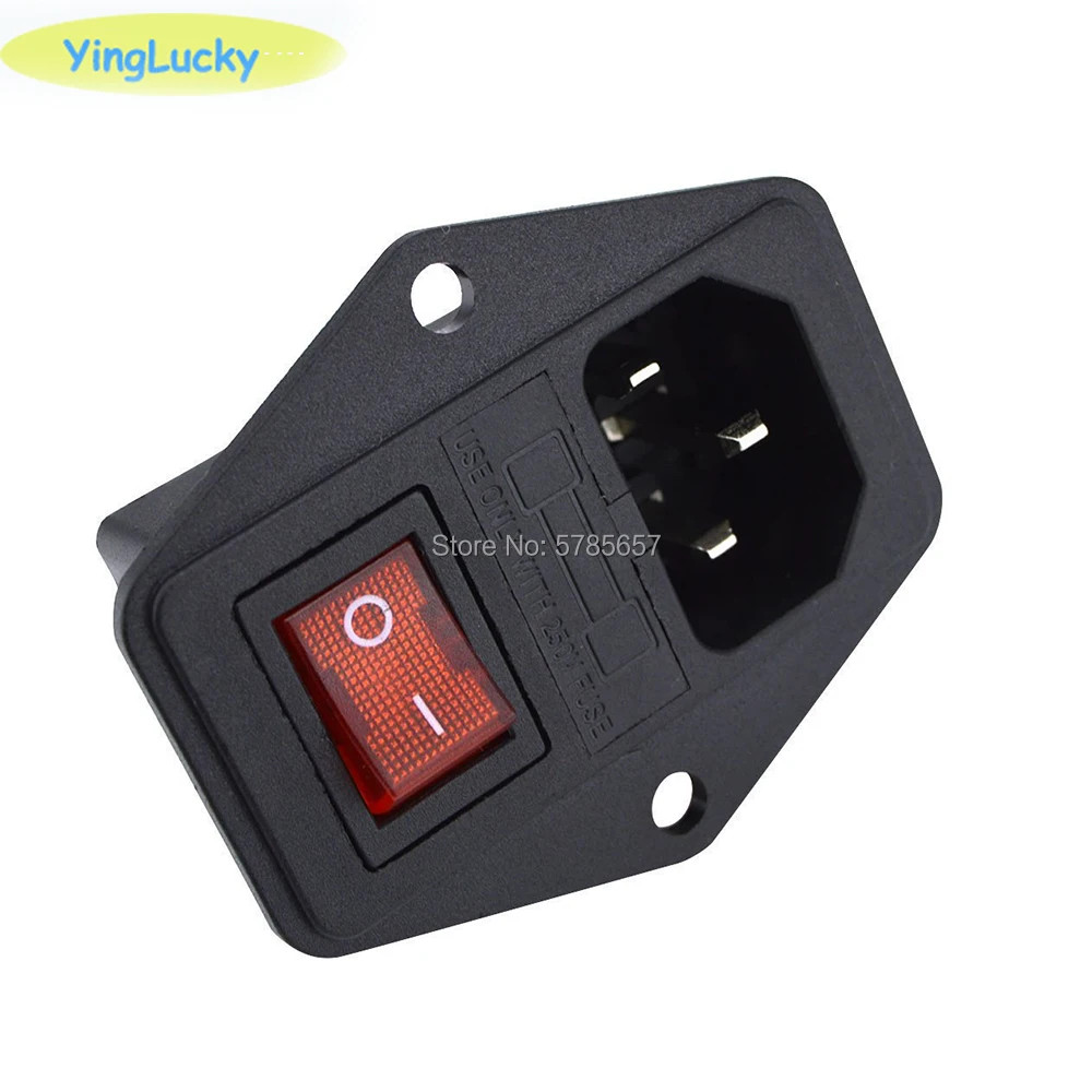 1PCS ON OFF Computer & Arcade Cabinet Switched Power Socket w/ switch Jamma Mame